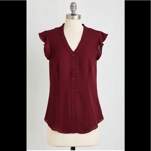 ModCloth Thread and Flutter Top in 1X